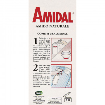 Amidal Amido Naturale Per Tutti I tipi di Tessuti, 250 Ml