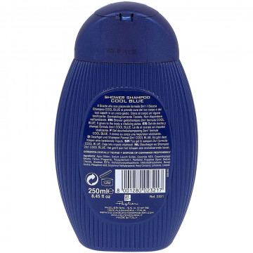 Doccia Shampoo Uomo Cool Blue 2 In 1 Corpo E Capelli, 250 Ml