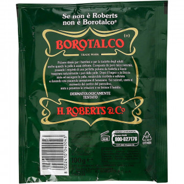 Borotalco Roberts Polvere per la Pelle Rinfrescante Assorbente, 100 Gr