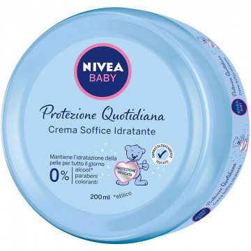 Nivea Baby Crema Soffice Idratante Bambini, 200 Ml
