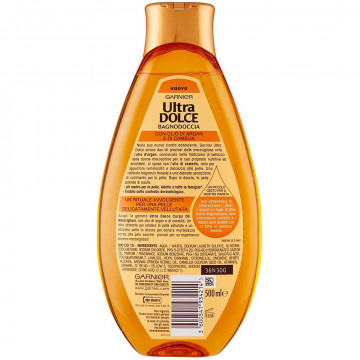 Garnier Bagnodoccia Ultra Dolce, Bagnodoccia Idratante e Addolcente, Olio d'Argan e Camelia, 500 Ml