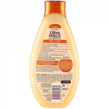 Garnier Ultra Dolce Tesori Di Miele Bagnodoccia Protettivo Pelle Nutrita e Morbida, 500 Ml