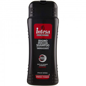 Intesa Pour Homme bagno doccia shampoo energy power, 500 Ml