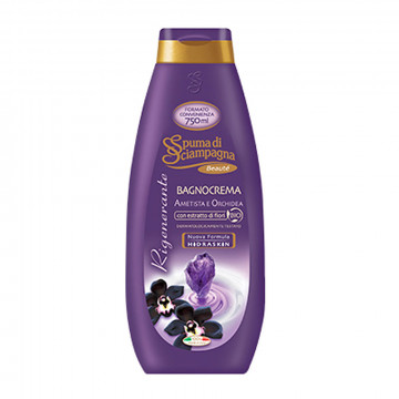 Spuma di Sciampagna Bagnocrema Rigenerante Ametista e Orchidea, 500 Ml