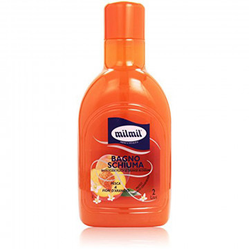 Milmil Bagno Schiuma Pesca e Fiori d'Arancio, 2000 Ml