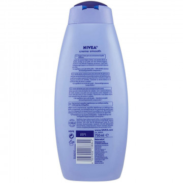 Nivea Bagno Crema Smooth Vellutante, 750 Ml