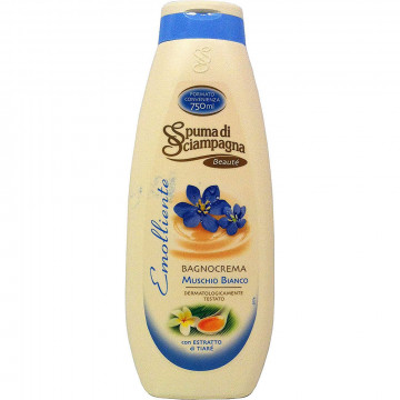 Spuma di Sciampagna Bagno Emoliente Muschio Bianco, 750 Ml