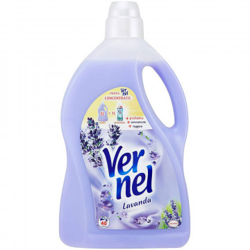 Vernel Ammorbidente per Bucato, Lavanda , 3000 Ml