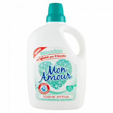 Mon Amour Ammorbidente 45 Lavaggi  Igienizzante, 3000 Ml