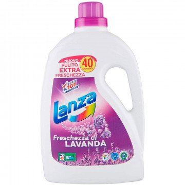 Lanza Detersivo Lavatrice Liquido 40 Lavaggi Lavanda, 2000 Ml