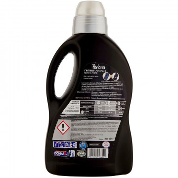 Perlana Rinnova Nero Detergente per Bucato 22+3 lav, 1500ml