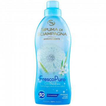 Spuma Di Sciampagna Ammorbidente Concentrato Fresco Puro 30 Lavaggi , 750 Ml