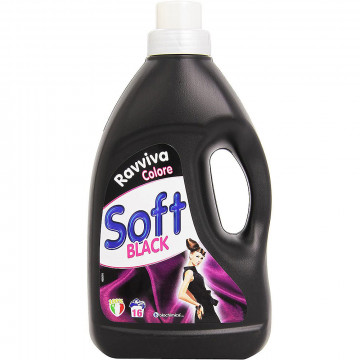 Soft Black Detergente Liquido Per Bucato, 1000 Ml