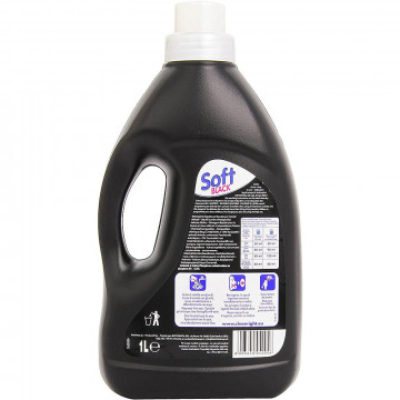 Soft Black Detergente Liquido Per Bucato, 1000 Ml