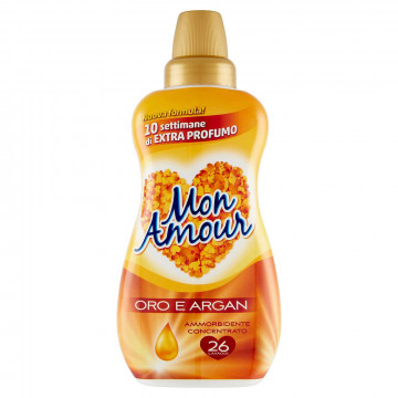 Mon Amour Oro e Argan Ammorbidente Concentrato, 650 Ml