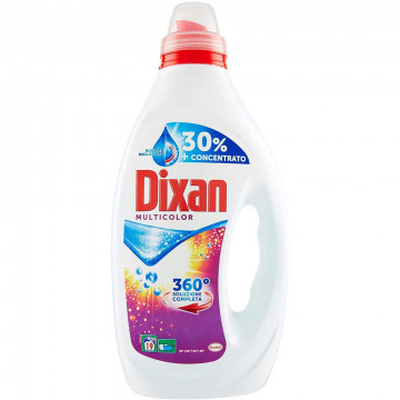 Dixan Multicolor Liquido Lavatrice 360° Soluzione Completa19 Lavaggi, 950 Ml