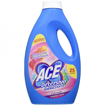 Ace+ Detersivo Liquido Lavatrice Colorati  25 Lavaggi, 1375 Ml