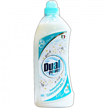 Dual Power Ammorbidente Concentrato Muschio Bianco 40 Lavaggi, 1000 Ml