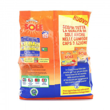 Sole Detersivo Bucato Lavatrice Ricarica Polvere, 1300 Gr