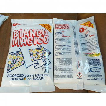 Bianco magico Additivo Sbiancante Vigoroso con le macchie, 500 Gr