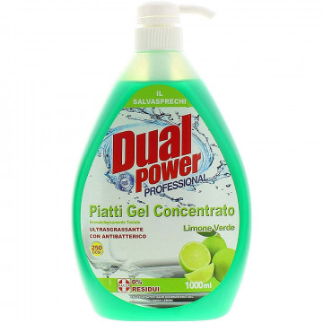 Dual power Piatti Gel Concentrato Dispenser Limone, 1000 Ml