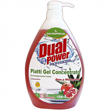 Dual power Piatti Gel Concentrato  Dispenser Alone & Melograno, 1000 Ml