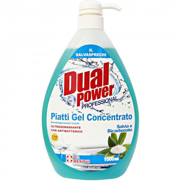 Dual power Piatti Gel Dispenser Bicarbonato & Salvia, 1000 Ml