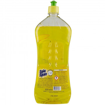 Spic & Span Detersivo Supersgrassante Piatti Lemon e Menta, 1000 Ml