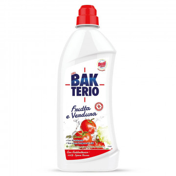 BakTerio Frutta e Verdura, Detergente a Base di Ingredienti di Origine Naturale, 1000 Ml