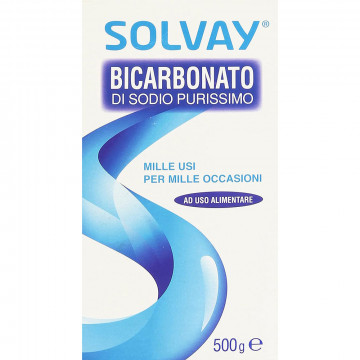 Solvay Bicarbonato Di Sodio Ad Uso Alimentare, 500 Gr