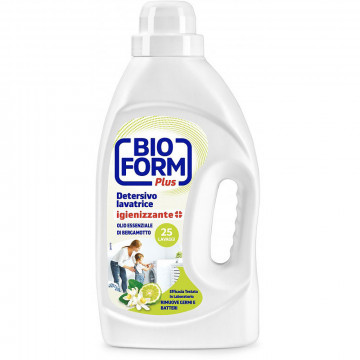 Bioform Plus Detersivo Lavatrice Igienizzante con Olio di Bergamotto, 1625 Ml