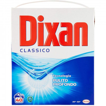 Dixan Classico Detersivo Lavatrice 40 Misurini, 2400 Gr